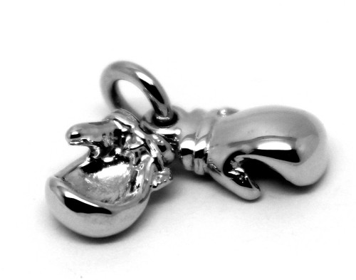 Solid 9ct Yellow or Rose or White Gold Small 2 x Boxing Gloves Pendant 1 PAIR - Picture 11 of 39