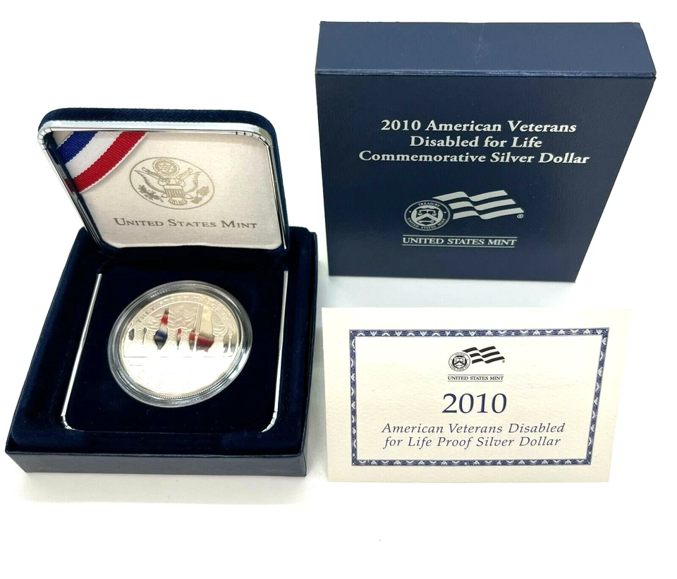 2010 American Veterans Disabled for Life Commemorative 90% Silver Dollar - Image 2 of 4