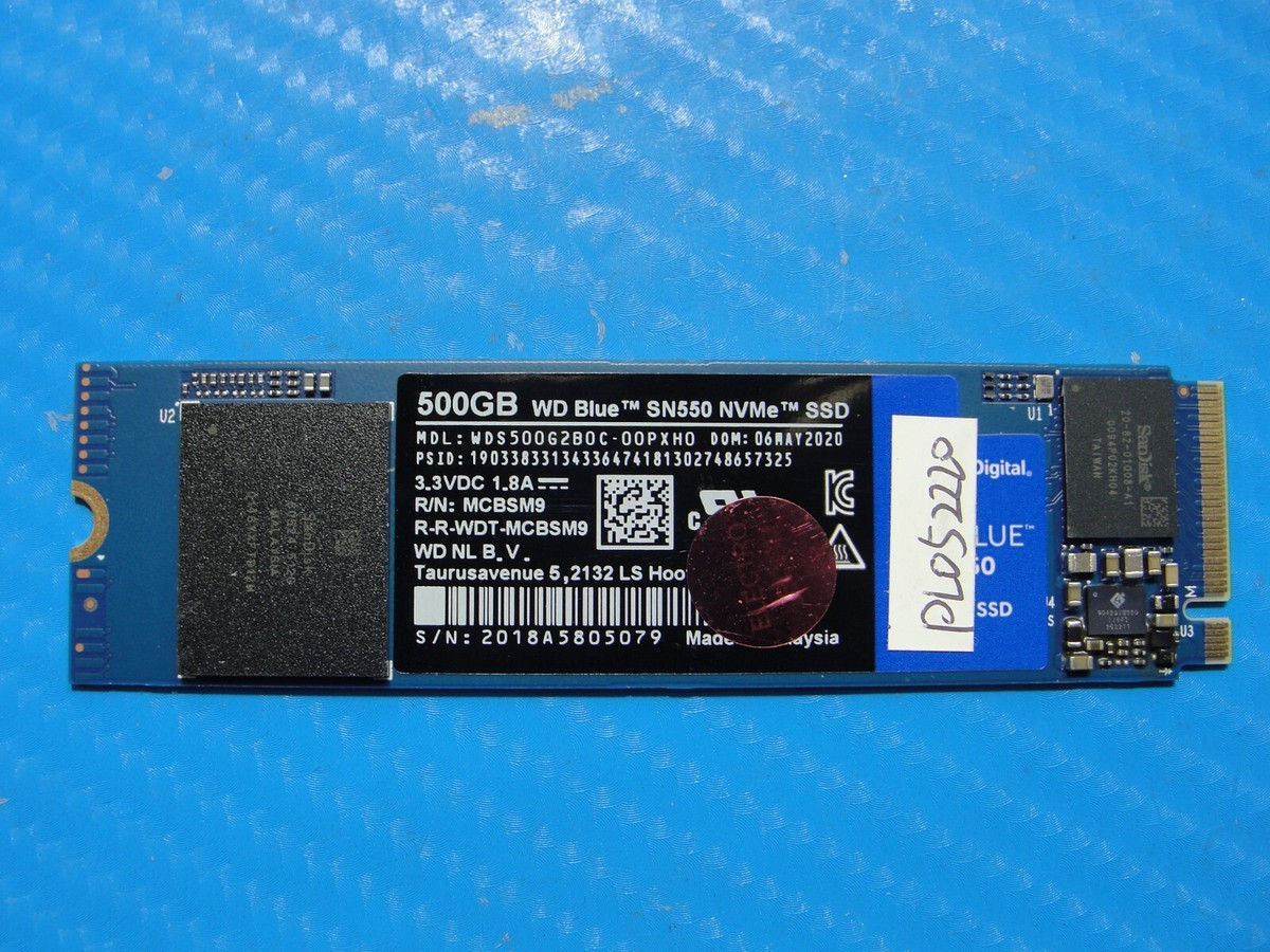 Western Digital WD Blue Sn550 500gb NVMe M.2 SSD for sale
