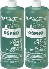 Ospho 605 Metal Treatment - 2 Pack (32oz each) - Rust Converter & Metal Stabiliz