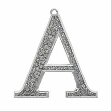 Letter A  Harvey Lewis Holiday Christmas Tree Ornament With SWAROVSKI Crystals