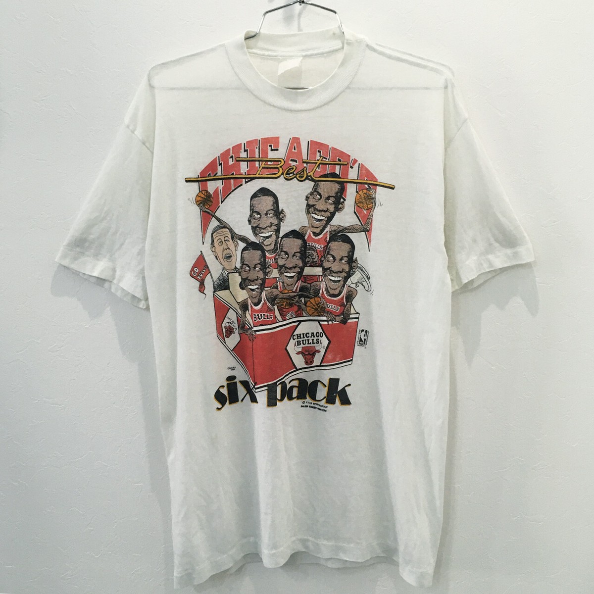 VTG 80'S 1986 NBA Chicago Bulls JORDAN SIX PACK T-SHIRT SIZE XL | eBay
