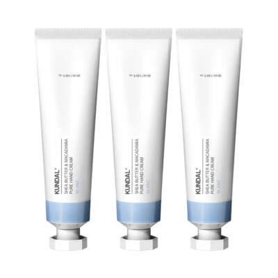 Kundal Shea Butter & Macadamia Pure Hand Cream Blanc 50ml*3Pcs - FREE SHIPPING