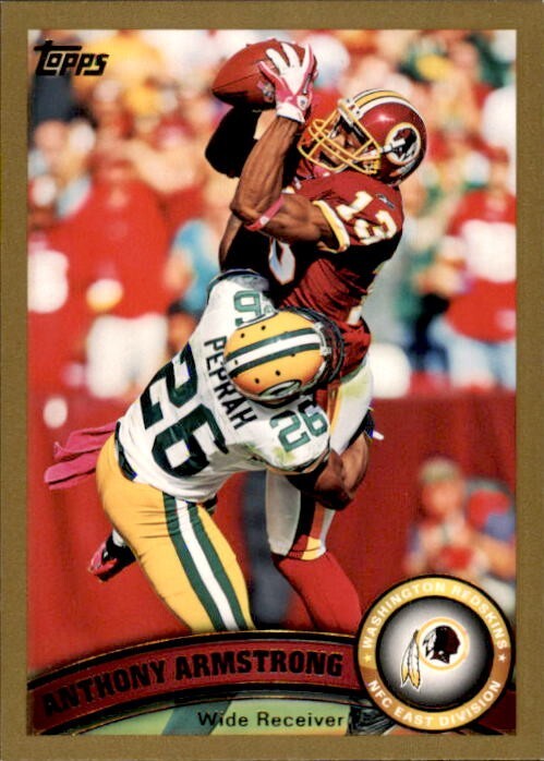 2011 Topps Gold #61 Anthony Armstrong /2011 Washington Redskins Football Card