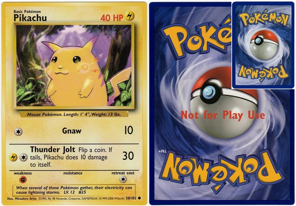 PIKACHU 1999-2000 Top Deck Promo JUMBO/OVERSIZED Base Set - Pokemon Card WOTC - Image 3 of 3