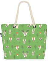 Void Tasche Fuchs Hase Reh Wald-Tiere Zoo Wandern Kinder Muster