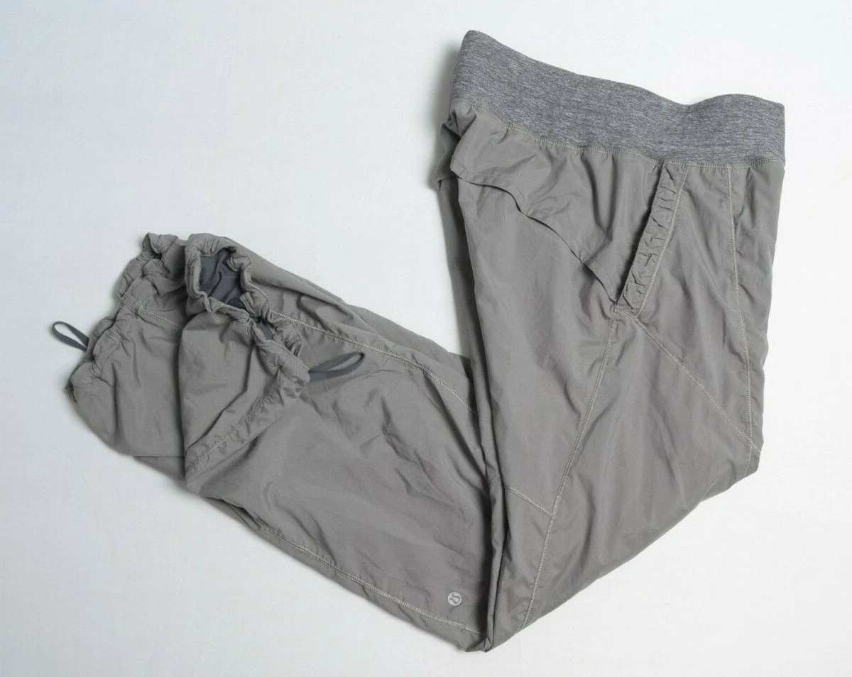 Lululemon Women Pant M Trousers Hustle Lined Grey Swift Loose Jogging  Running