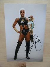 Jade Cargill "wrestling" autograph signed 20x30 cm picture WWE