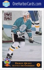 1994 Classic Pro Prospects Seattle Thunderbirds Hockey Card #206 Deron Quint