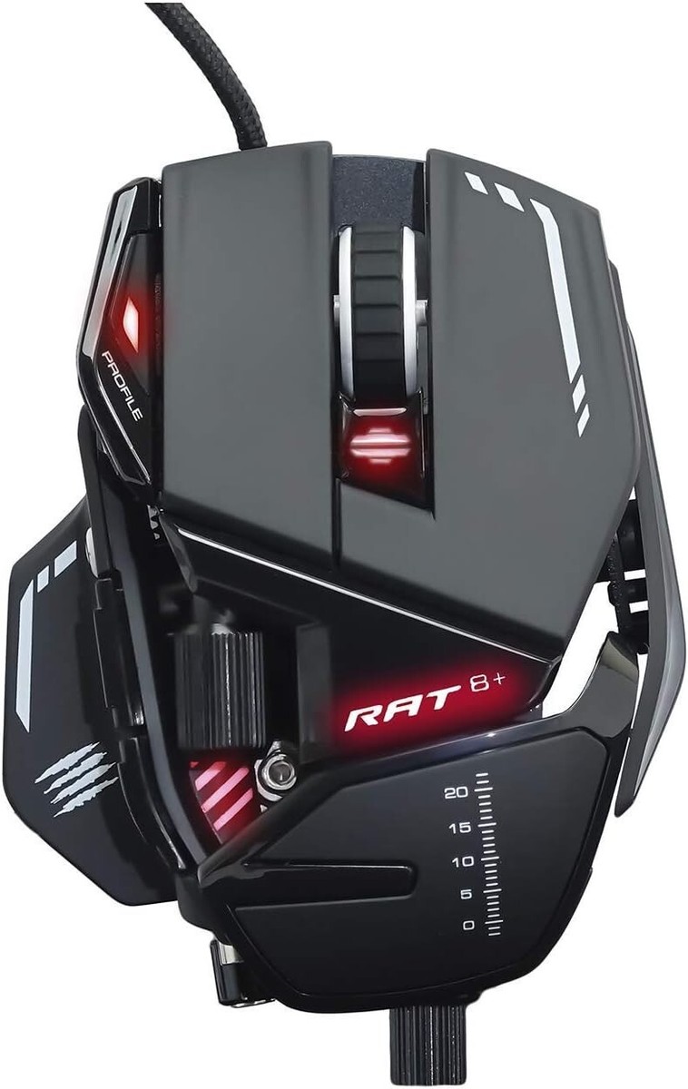 Mad Catz R.A.T.8 Plus Wired Gaming Mouse FPS Up to 16000 DPI