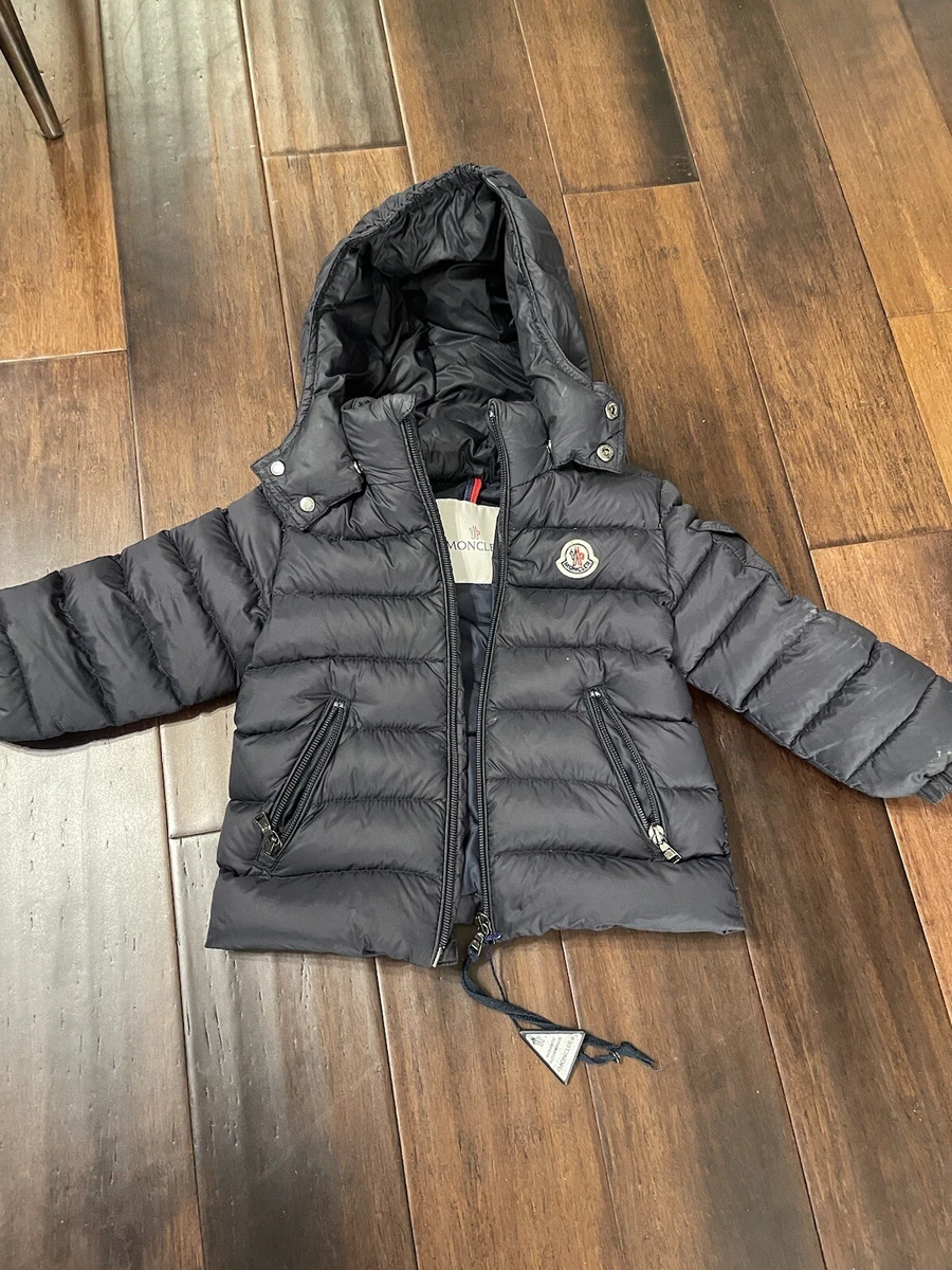 Kids black shop moncler coat