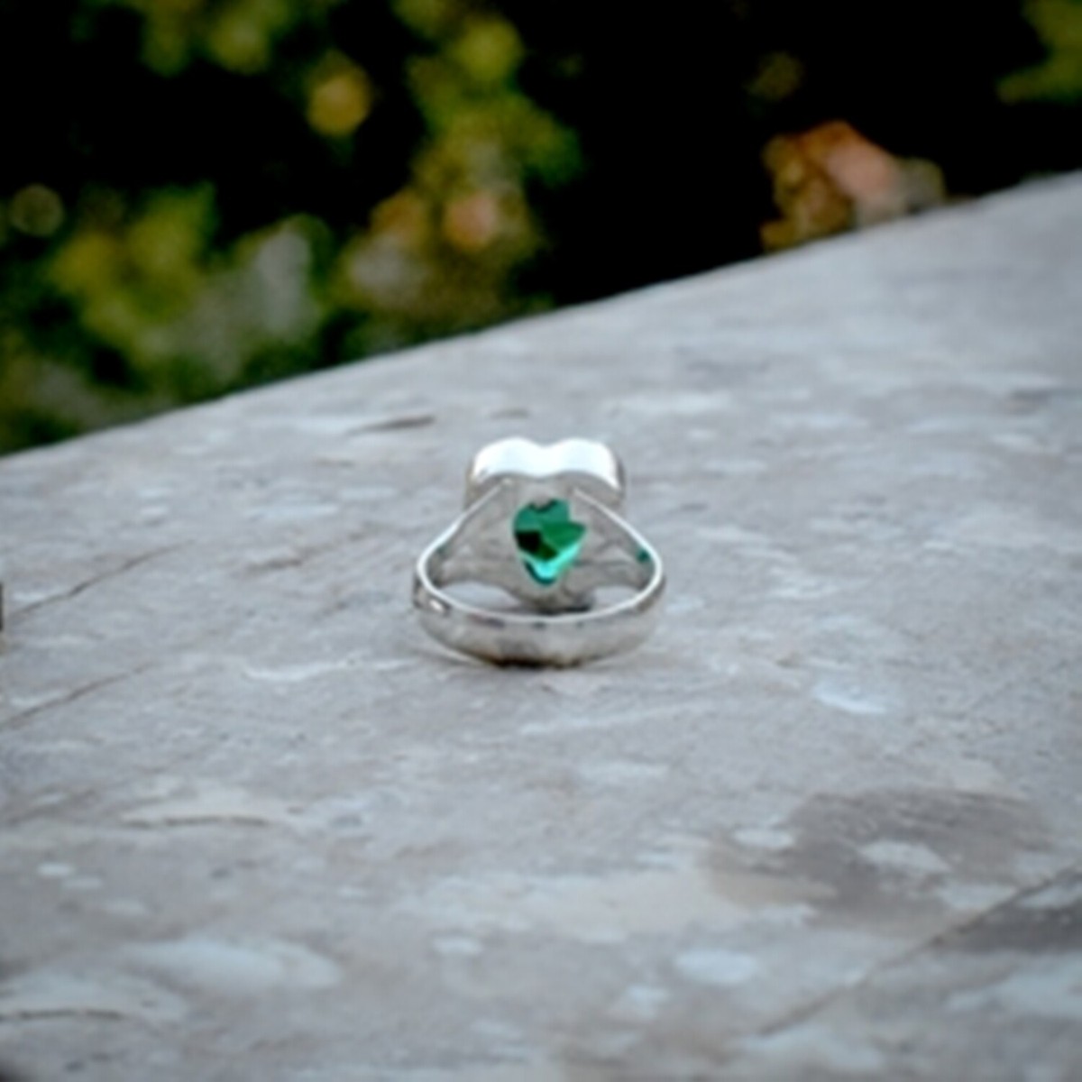 Unico Diopside Gemma 925 Argento Sterling Artigianale Anello Tutti Misura CDG-92