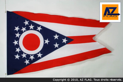 OHIO FLAG 3' x 5' - US STATE OF OHIO FLAGS 90 x 150 cm - BANNER 3x5 ft High qual