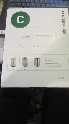 Forros Simplehuman Code C, bolsas de basura, 10 litros / 2,6-3,2 galones 60 quilates - Imagen 3 de 3