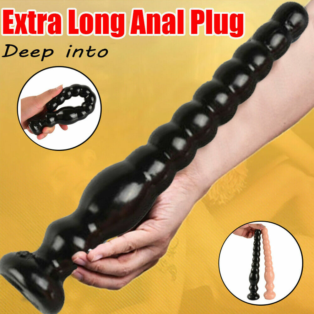 Long-Anal-Beads-Plug-Prostate-Massager-Dildo-Butt-Plugs-Sex-Toy-for-Women-Men  | eBay
