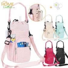 Water Bottle Bag for Stanley Cup 40oz Travel Holder With Strap Carrier Sling Bag