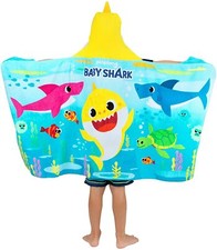Baby Shark Kids 24" x 50" Hooded Towel Wrap - W6133256434
