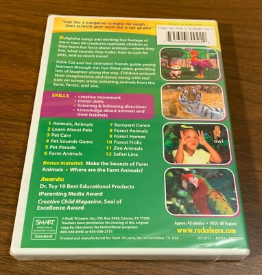Rock N Learn: Dance With the Animals (DVD,2011) 12 songs & more