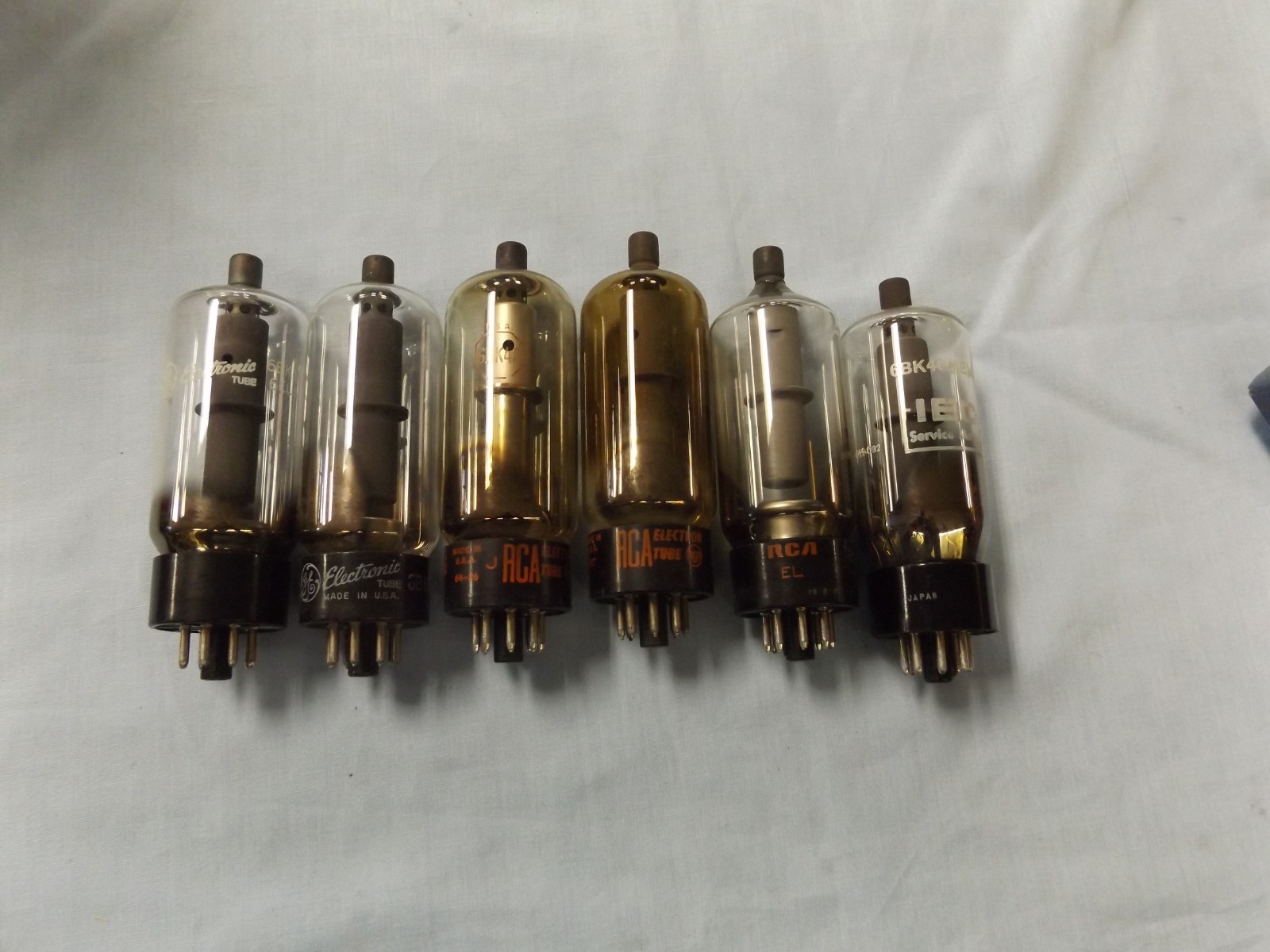 Lot of 6 Vintage tubes NOT TESTED 6BK4 | eBay