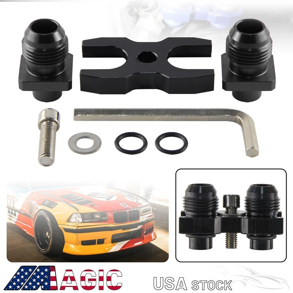 Adaptador de enfriador de aceite AN10 para BMW E36 E46 E82 E9X 135/335 E46 M3 E90 Foto 3 de 4