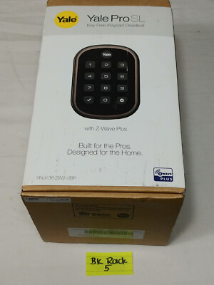 Yale YRD136-ZW2-OBP Pro Pushbutton Keyless Deadbolt, US10B Oil Rubbed Bronze NOS