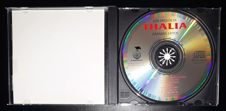 Thalia Los Deseos de Thalia Very Good Used Spanish 1994 Sudor Saliva Sangre Foto 3 de 3