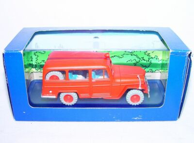 TINTIN Hergé 1:43 WILLYS OVERLAND JEEP `50 Atlas Comic Book TV