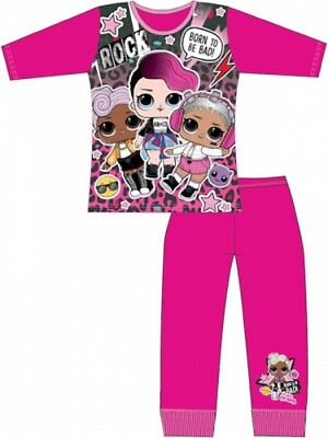 Pigiama Lungo LOL Surprise Per Bambina – Top Con Balza E Pantaloni A Cuori, Taglie 5-12 Anni