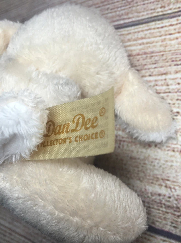 Dan Dee Lamb Plush Stuffed Animal Sheep Hugs 4" Squeeze Pinch Mini Soft Baby Toy - Image 4 of 4