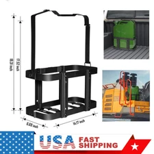 SPARKWHIZ Jerry Can Holder Mount 5.28 Gallons/20L Fuel Gasoline Can Rack- Steel