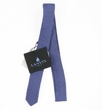 Lanvin Kids/ boys All over neck Silk Tie Blue Print size 10Y-14Y 243825