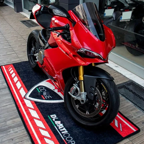 Antislip For Ducati Motorcycle Garage Pit Mat Workshop Floor Showroom Carpet - Picture 10 of 11
