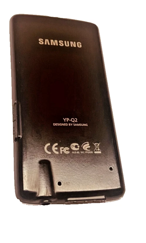 SAMSUNG 8GB -YP-Q2- Reproductor MP3 (NEGRO) Sintonizador FM, foto, MP3, grabación de voz.-USADO Foto 2 de 4