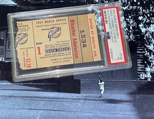 1954 World Series Game 1 Ticket Willie Mays THE CATCH @ Polo Grounds WS PSA Rare