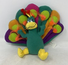Vintage Play By Play 90s Peacock Colourful Soft Stuffed Toys Plushies (L2) Bird