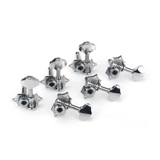 Wilkinson 3L3R Vintage Open Gear Tuners Button Guitar Tuning pegs WJ-28N Chrome