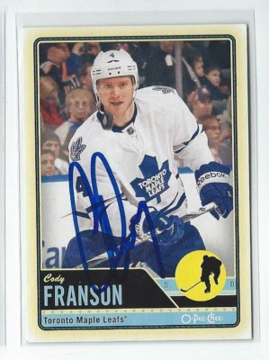 Cody Franson Signed 2012/13 O-Pee-Chee Card #246