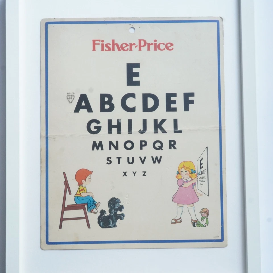 Gráfico de óptica vintage PRECIO FISHER / 1980 - A4 recién enmarcado 32,5x42,5 cm Foto 3 de 3