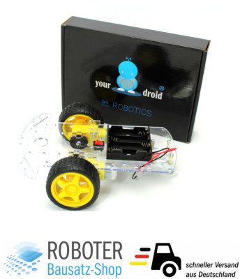 yourDroid 2WD Smart Car Chassis für DIY Roboter Auto Arduino Raspberry Pi