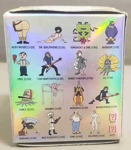 NUOVO Kidrobot Adult Swim Series 1 vinile minifigure Aqua Teen Hunger Force sigillato - Foto 3 di 7