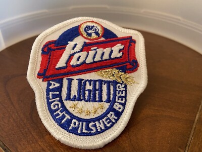 Drink Point Beer Patch Vintage RARE Stevens Point Wisconsin Brewery Sign