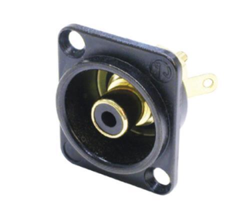 NF2D-B-0 | Presa RCA Neutrik Femmina, In Oro Su Nichel, Montaggio A Pannello | RS