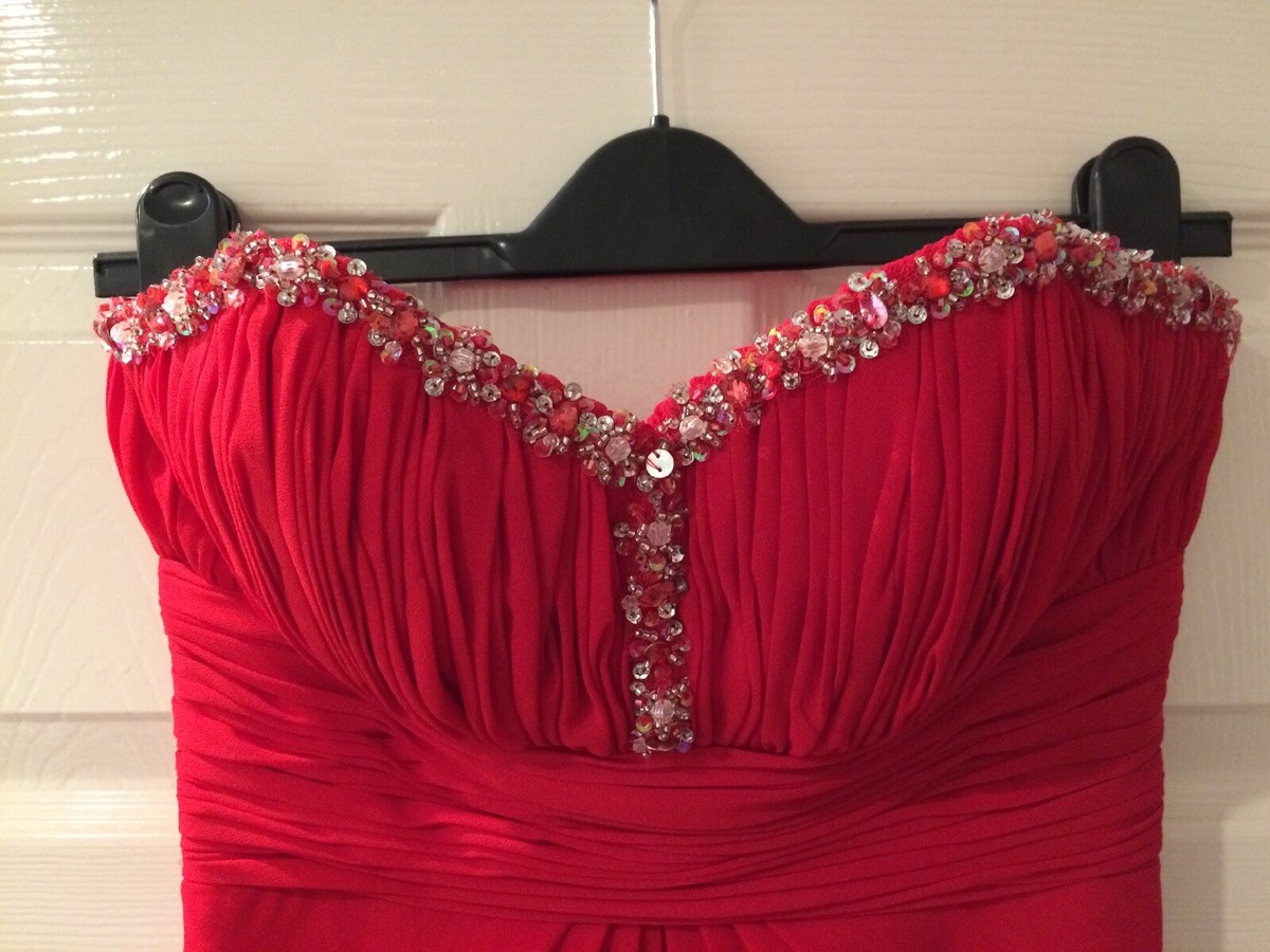 Beautiful red Crystal Breeze prom dress | eBay