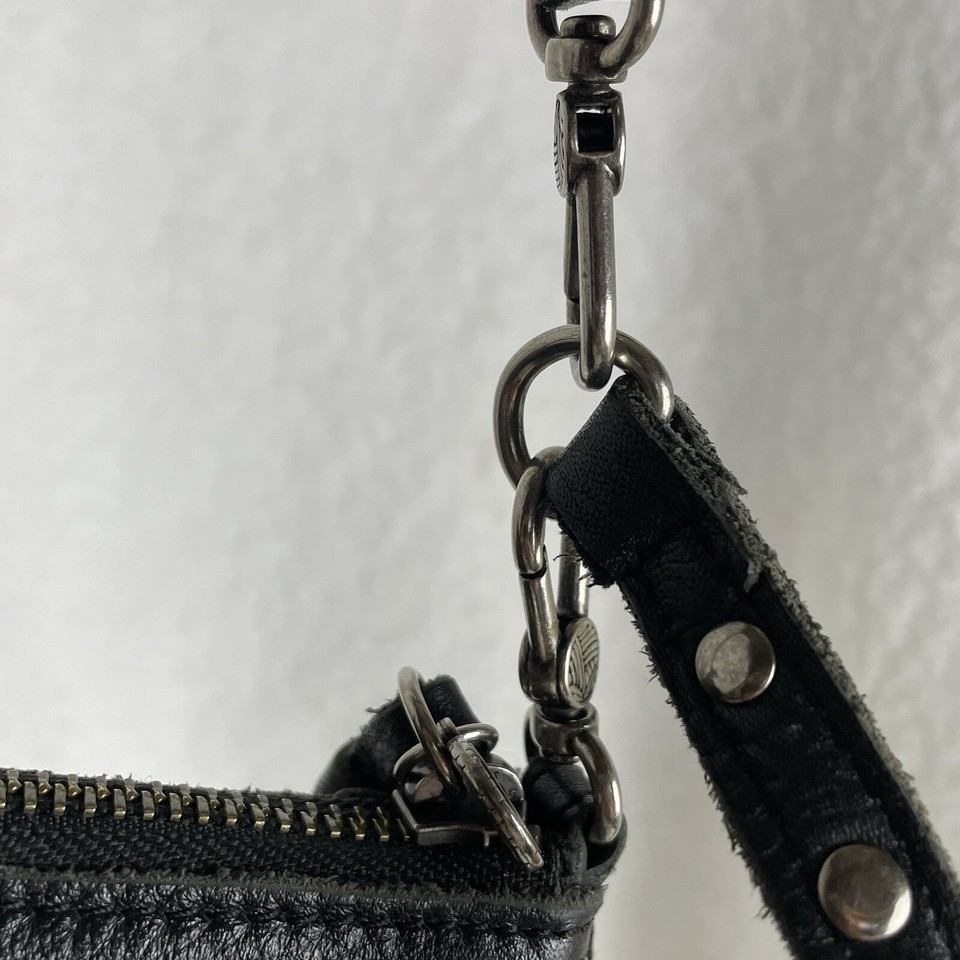 The Sak Silverlake Crossbody Purse Baguette 3 in 1 Black Leather 9x5x2