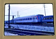 Cleveland Transit CTS Railway Airporter #152 Winter Scene Train 1968 35mm slide
