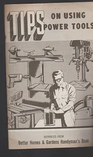 Tips on Using Power Tools 1955 Booklet Better Homes & Gardens Handyman's Book
