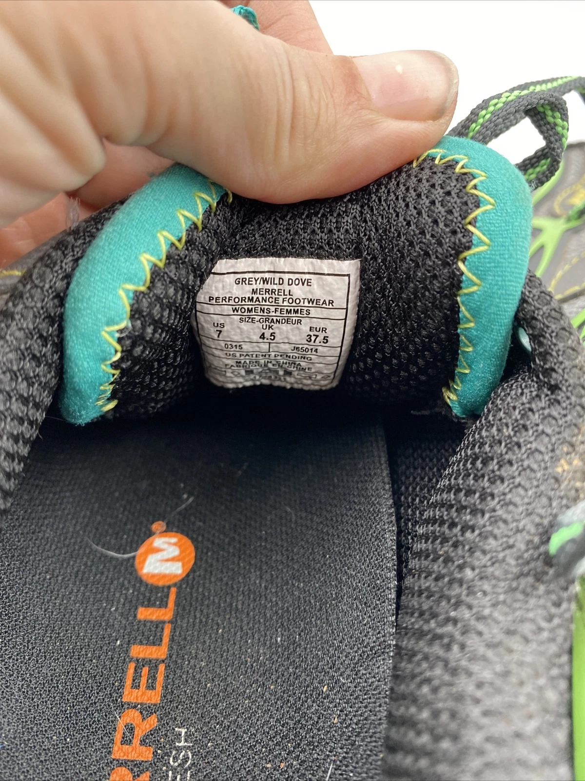 merrell hiking sport mesh lace-up shoes