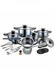 AMC 25 Piece Stainless Steel Induction Non-Stick Cookware Set