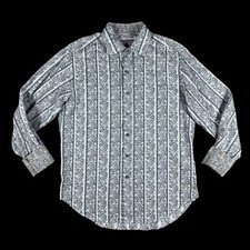 Robert Graham Long Sleeve Button Shirt Mens Size Medium Floral Paisley Geometric
