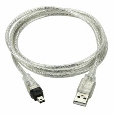 5FT IEEE 1394 Firewire Male to USB 2.0 Male Cable Cord Adapter Connector Plug